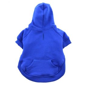 Flex-Fit Dog Hoodie (Color: Blue, size: X-Large)