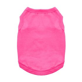 Cotton Dog Tank (Color: Raspberry Sorbet, size: large)