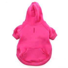 Flex-Fit Dog Hoodie (Color: Pink, size: large)